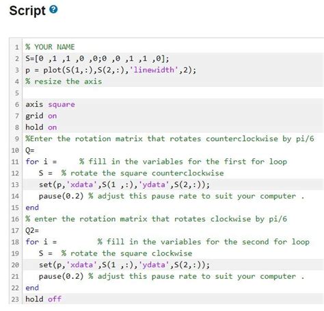 Solved Help With Matlab Please Please Look At Example 6