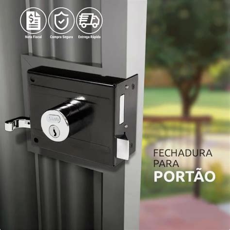 Fechadura Externa 701 100 Preta Stam Barcelona