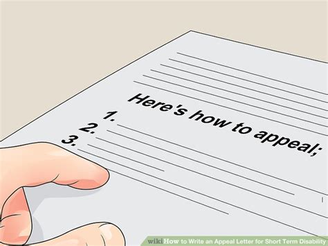 How To Write An Appeal Letter For Short Term Disability 11 Steps