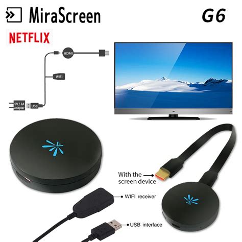 MiraScreen G6 Wireless Smart TV Stick 2 4G TV Dongle HDMI 1080P Airplay