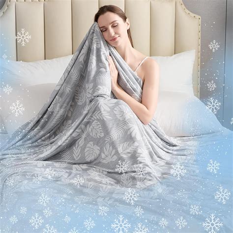 Vk·living Cooling Blanket For Hot Sleepers 90 X 90 Breathable Summer Blankets Q Max 0 5 Arc