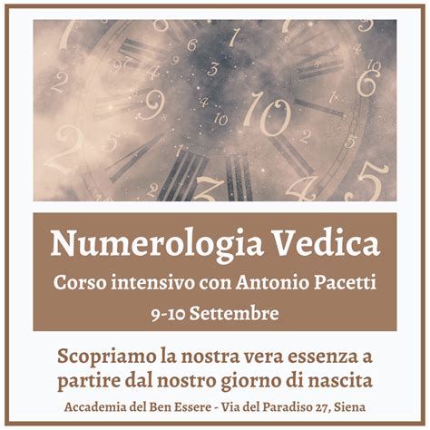 Corso Intensivo Numerologia Vedica Accademia Del Ben Essere