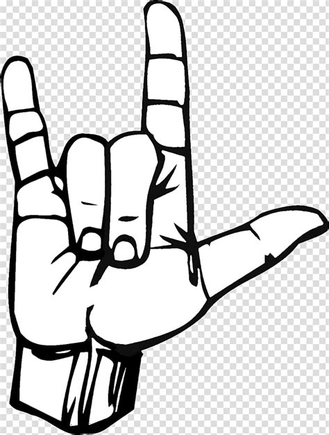 Rock Gesture Vector Hand Finger Sketch Png Transparent Clipart Image