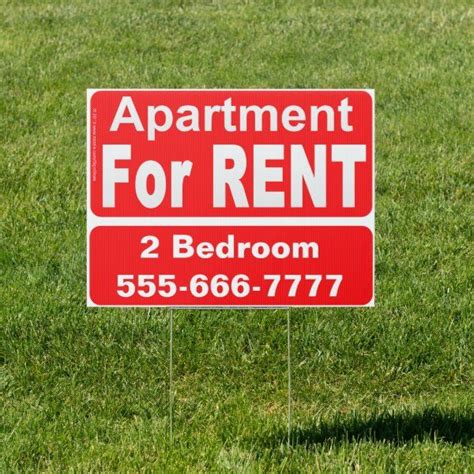 Apartment For Rent Sign Zazzle Apartments For Rent Vacation Rental