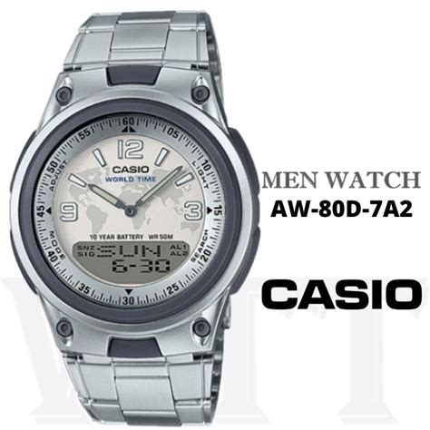 Casio Original Aw D Series Digital Analog Sport Men Watch Jam Tangan