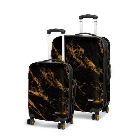 Geoffrey Beene Deep Marble 2 Piece Luggage Set Gb779 2 The Home Depot