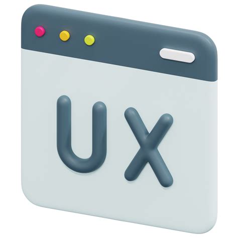 Ux Design 3d Render Icon Illustration 21617140 PNG