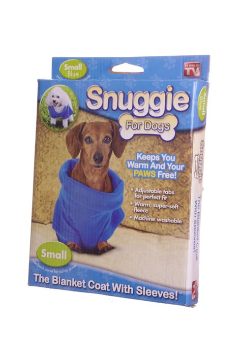 As Seen On Tv Dog Snuggie Sm 8 11 Inch Toy Breed Blue Blanket Coat