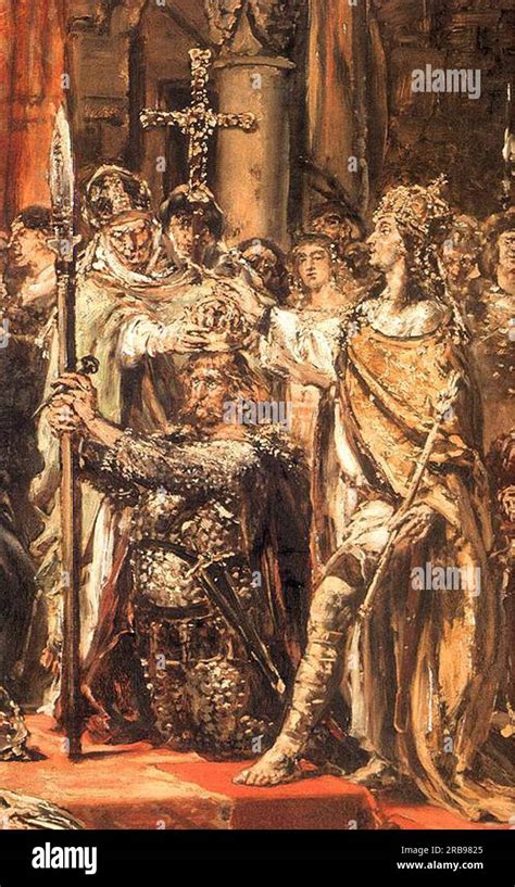 Coronation By Jan Matejko Stock Photo Alamy