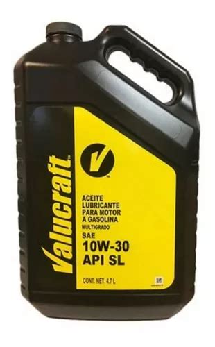 Valucraft Multigrade Aceite De Motor 10w 30 5 Cuartos