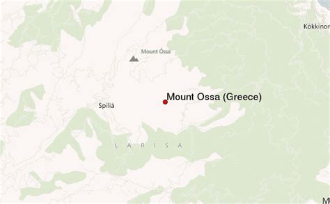 Mount Ossa (Greece) Mountain Information