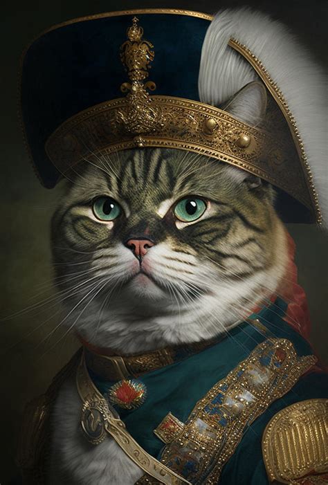 Napoleon Cat Digital Art By Caio Liutti Fine Art America
