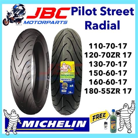 Michelin Motorcycle Tire Gulong Pilot Street Radial Free Sealant And