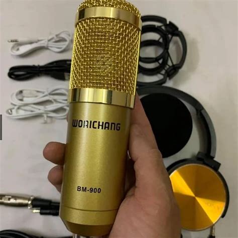 Combo Bộ Livestream Thu Âm Mic BM900 và Sound Card H9 PRO Bluetooth