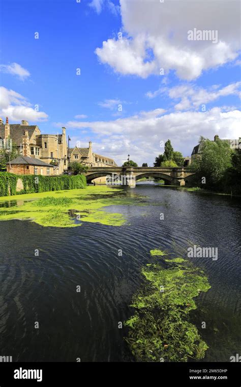 The Stone Road Bridge Over The River Welland Stamford Town