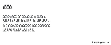 1000 Font Download Free Online Generator