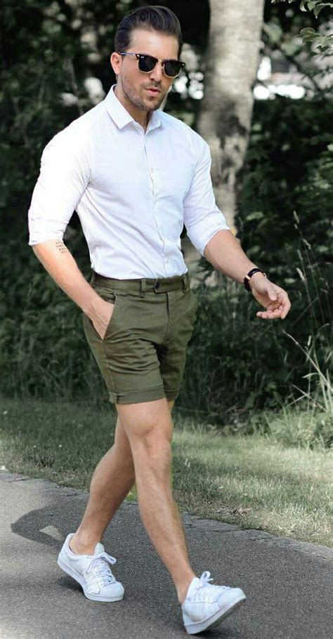 Dashing Shorts Shirt Outfit Ideas For Men Mens Fashion Summer