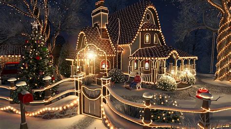 Hour Christmas Screensaver K Winter Snowfall Screensaver With