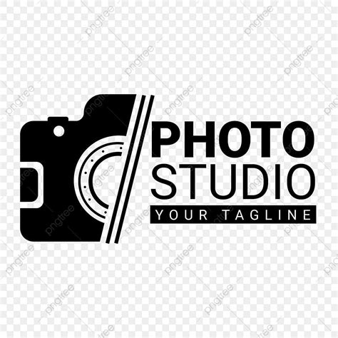 a black and white logo with the words photo studio on it's bottom corner