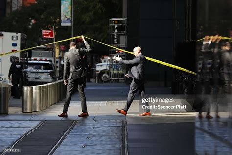 Police Gather Outside The Time Warner Center After An Explosive News Photo Getty Images