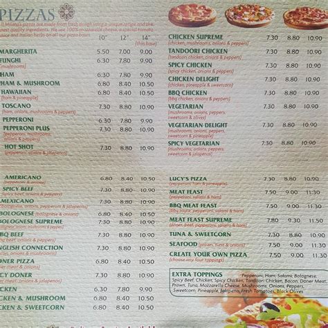 Menu At Pizza Milano Pizzeria Retford