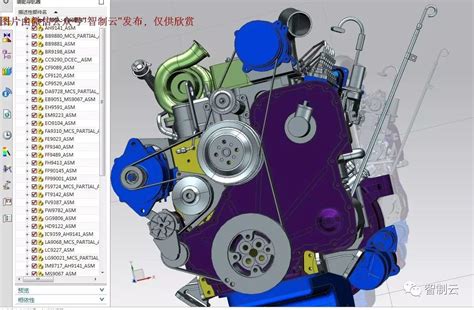 【发动机电机】六缸柴油发动机3d模型 Ugnx设计ug电机 仿真秀干货文章