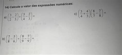 Calcule O Valor Da Expressão: - Calcule o valor da expressão numérica - brainly.com.br