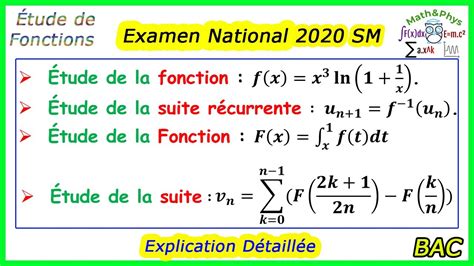 Tude De Fonction Sommes De Riemann Suites Examen National