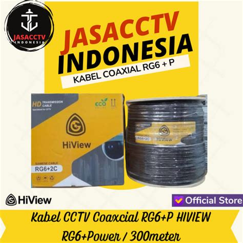 Jual Kabel CCTV Coaxcial RG6 P HIVIEW RG6 Power 300 Meter Jakarta