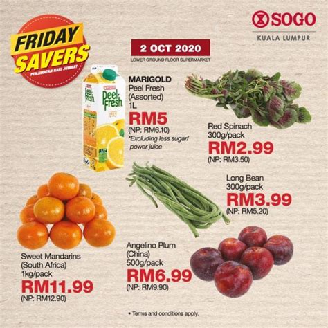 2 Oct 2020 SOGO Supermarket Friday Savers Promotion EverydayOnSales