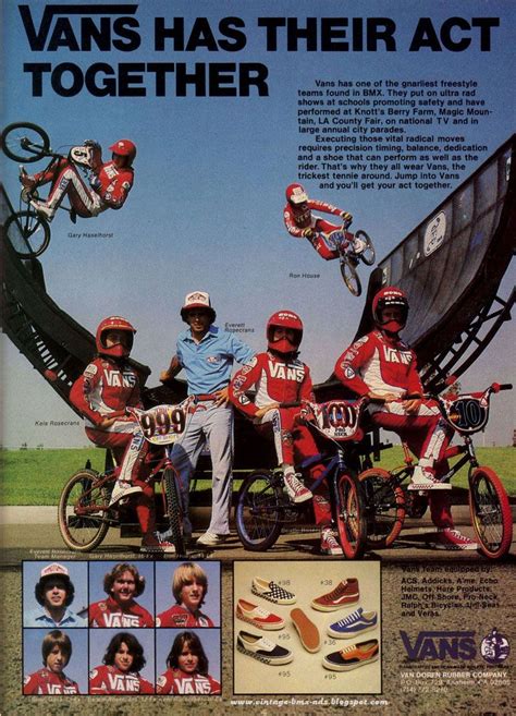 Vintage Bmx Ads Vans Has Their Act Together Bmx Bicycle Custom