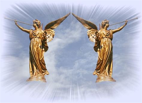 Angels at the Gates of Heaven. Stock Photo - Image of christian, peace ...