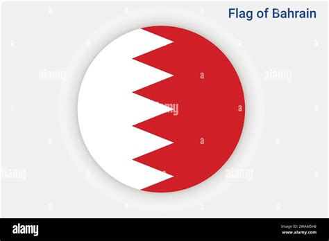 High Detailed Flag Of Bahrain National Bahrain Flag Asia 3D