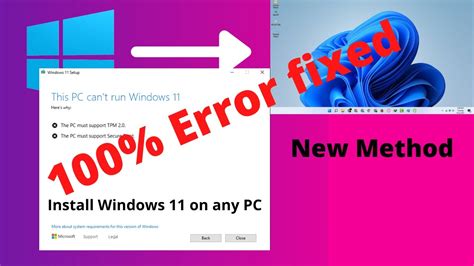 How To Fix Windows Error This Pc Can T Run Windows Youtube