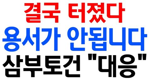 삼부토건 주가전망 진짜로 용서가 안됩니다 결국에 이런 상황 까지 오게 만드네요 19일 반드시 이렇게 대응