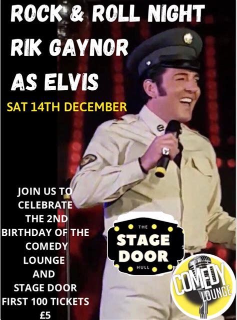 Rock Roll Night To Celebrate Our Second Birthday Comedy Lounge Hull