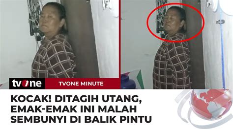 Emak Emak Di Madiun Keciduk Ngumpet Di Belakang Pintu Saat Ditagih