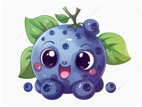 Cute Blueberry Cartoon Cute Clipart Cartoon Clipart Blueberry