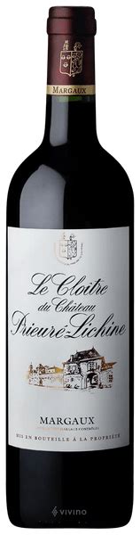 Ch Teau Prieur Lichine Le Clo Tre Du Prieur Lichine Margaux Vivino