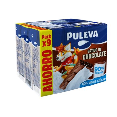 Batido De Chocolate Puleva Sin Gluten Pack De 9 Brik De 200 Ml