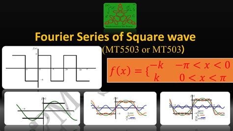 Fourier Series Of Square Wave Bsc Mathematics Youtube