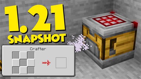 MINECRAFT 1 21 CHEGOU O NOVO BLOCO AUTO CRAFTER SNAPSHOT 23w42a