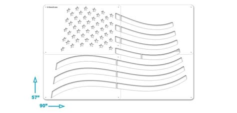 Printable American Flag Stencil Printable Templates