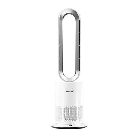 In Electric Bladeless Fan Cool Air Hot Heater HEPA Filter Purifier Timer Remote Control