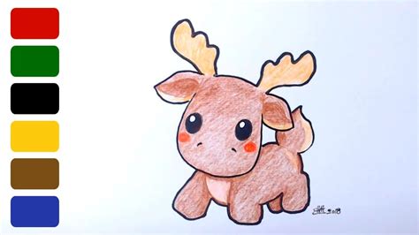 How To Draw A Reindeer For Christmas Youtube