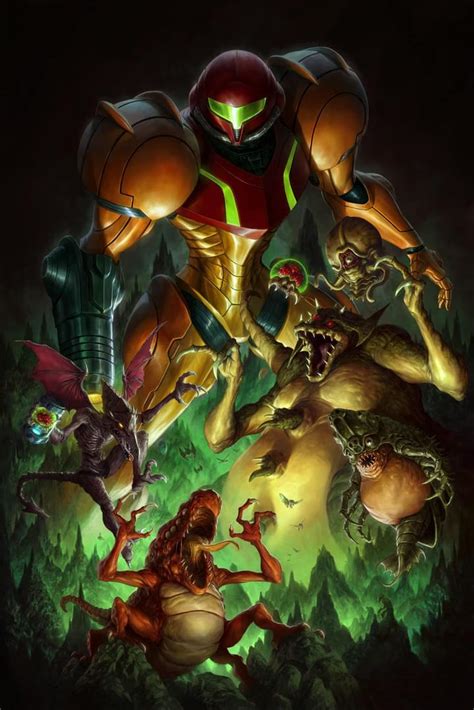 Awesome Super Metroid art by @Dave Rapoza on twitter! : r/Metroid