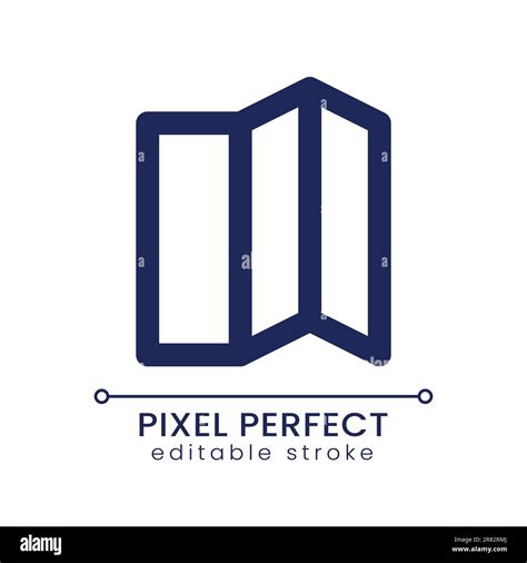 Brochure Pixel Perfect Linear Ui Icon Stock Vector Image Art Alamy