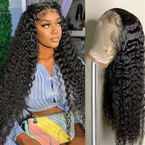 Karbalu 13x6 Deep Wave Lace Front Wigs Human Hair Pre