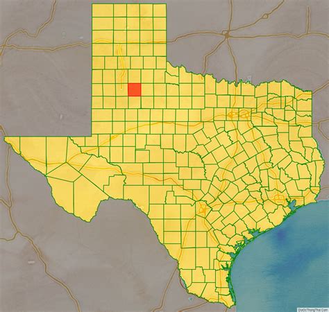 Map of Crosby County, Texas