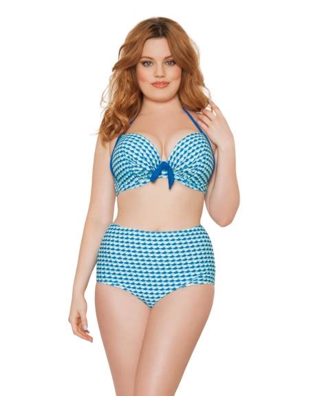 Curvy Kate Swim Atlantis Bikini Slip Hoge Taille Grote Maten Deep Sea